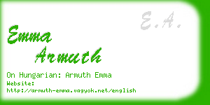 emma armuth business card